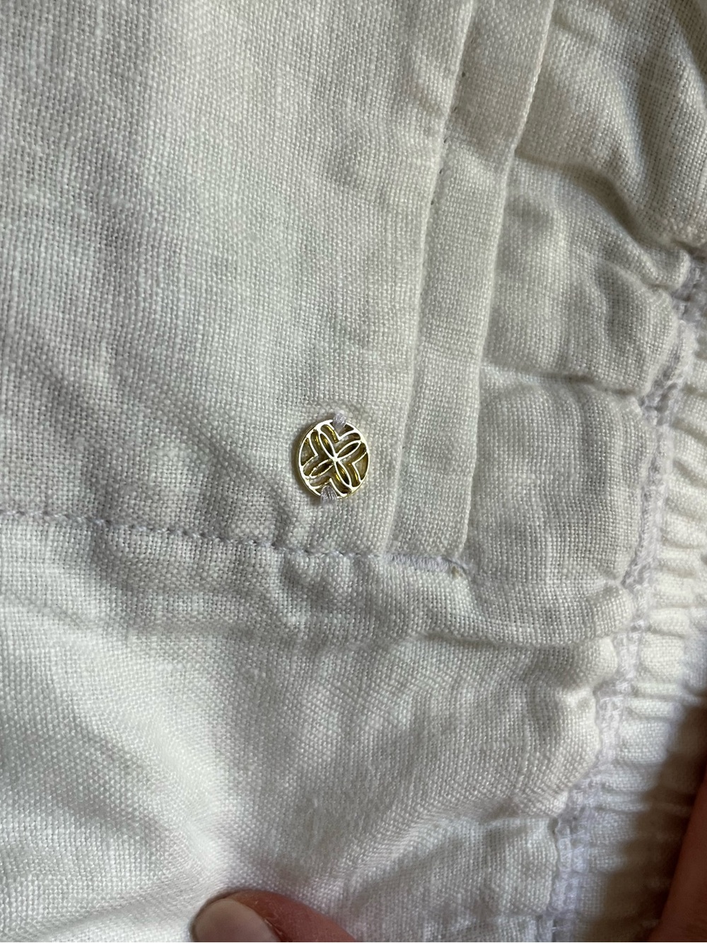 Lilly Pulitzer DERI Linen Palazzo Pants in ‘Resort White’ - Picture 2 of 9
